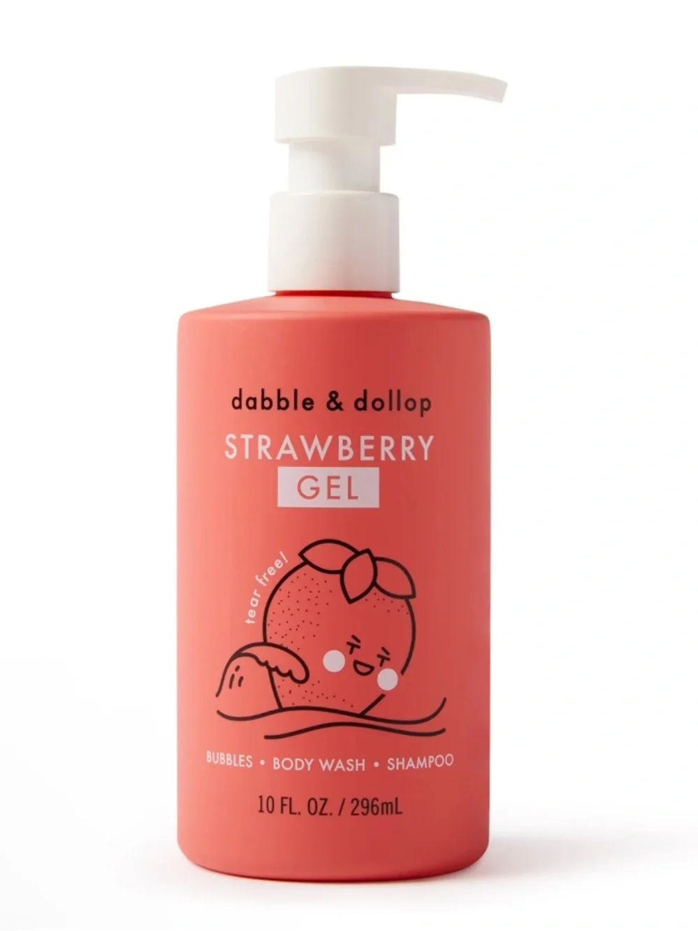 Dabble & dollup Kids Bubble Bath, Body Wash & Shampoo - Tangerine & Strawberry